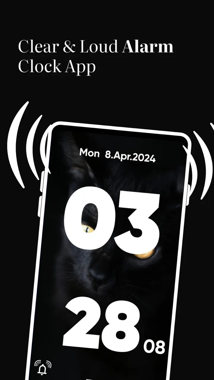 Clock face style and font selection screen