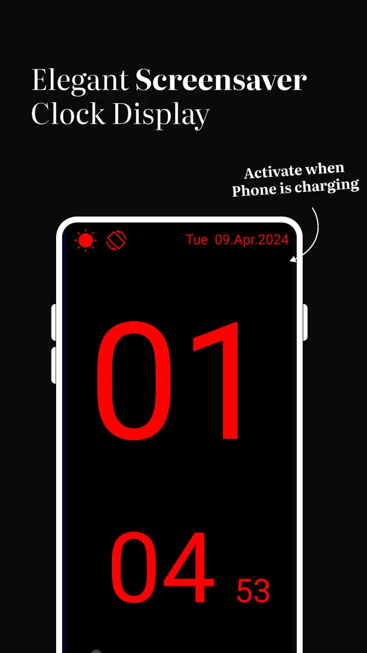Alarm configuration screen